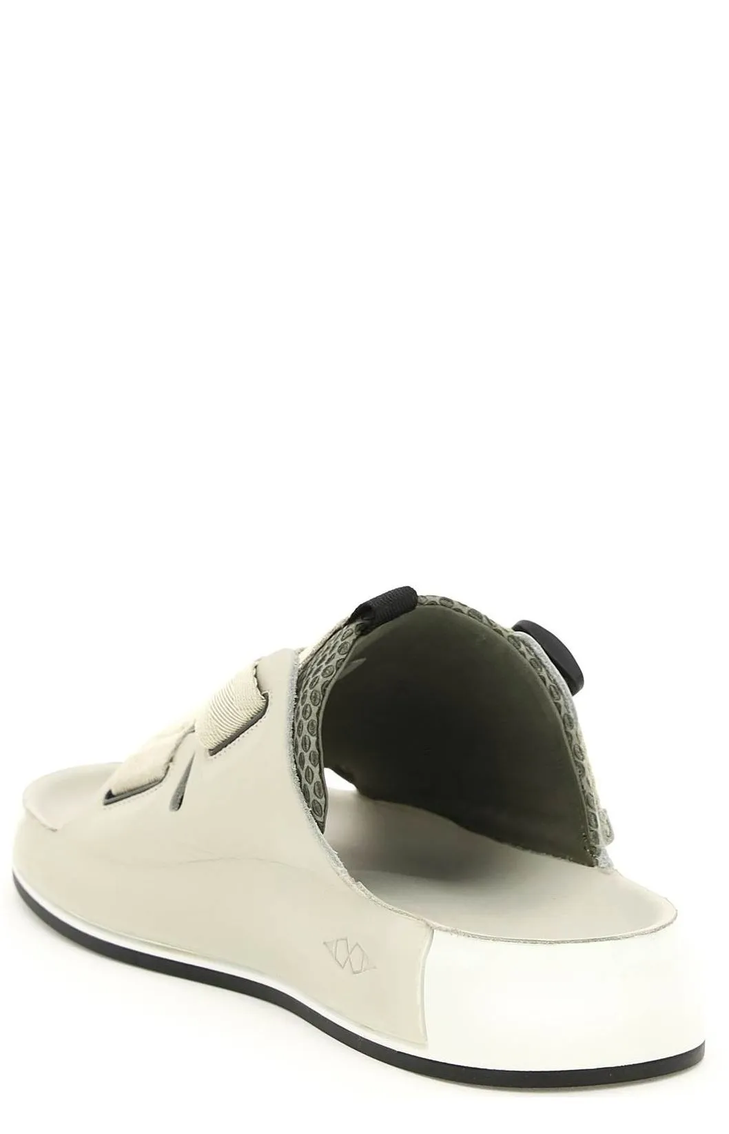 Stone Island Shadow Project Logo Detailed Buckled Sandals