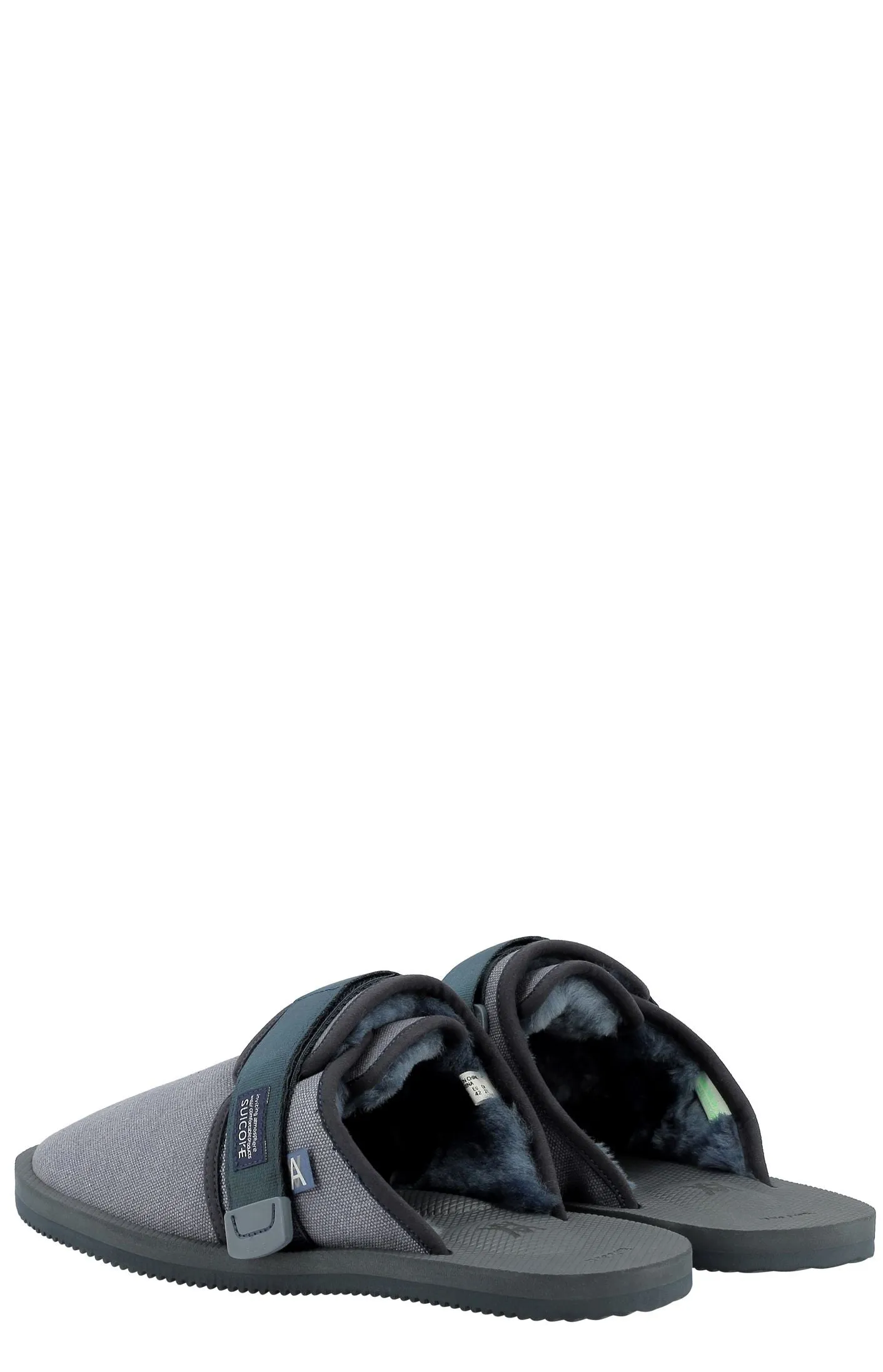 Suicoke Logo Patch Flat Slippers
