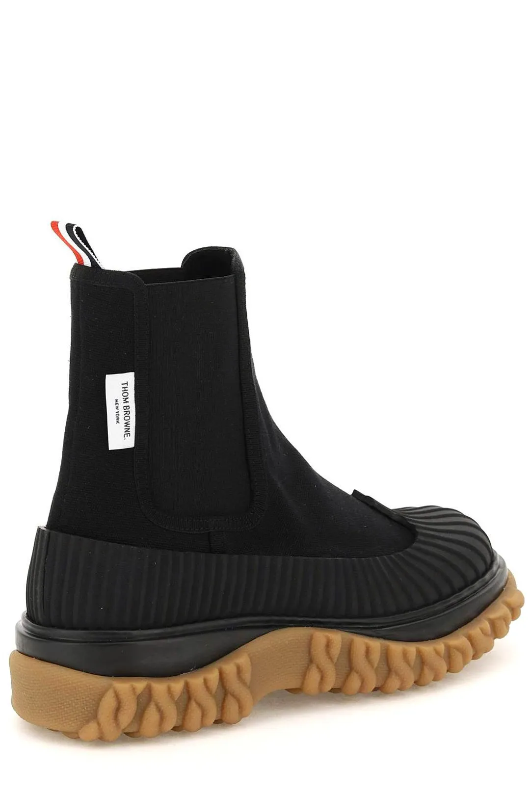 Thom Browne RWB Stripe Detailed Chelsea Boots