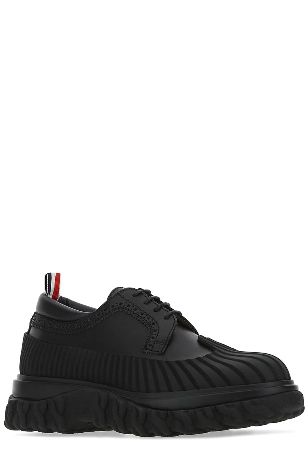 Thom Browne Stripe Detail Brogues Lace-Up Shoes