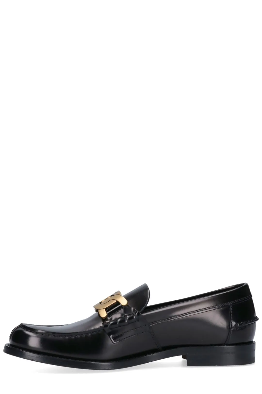 Tod's Chain Detailed Logo Engraved Loafers