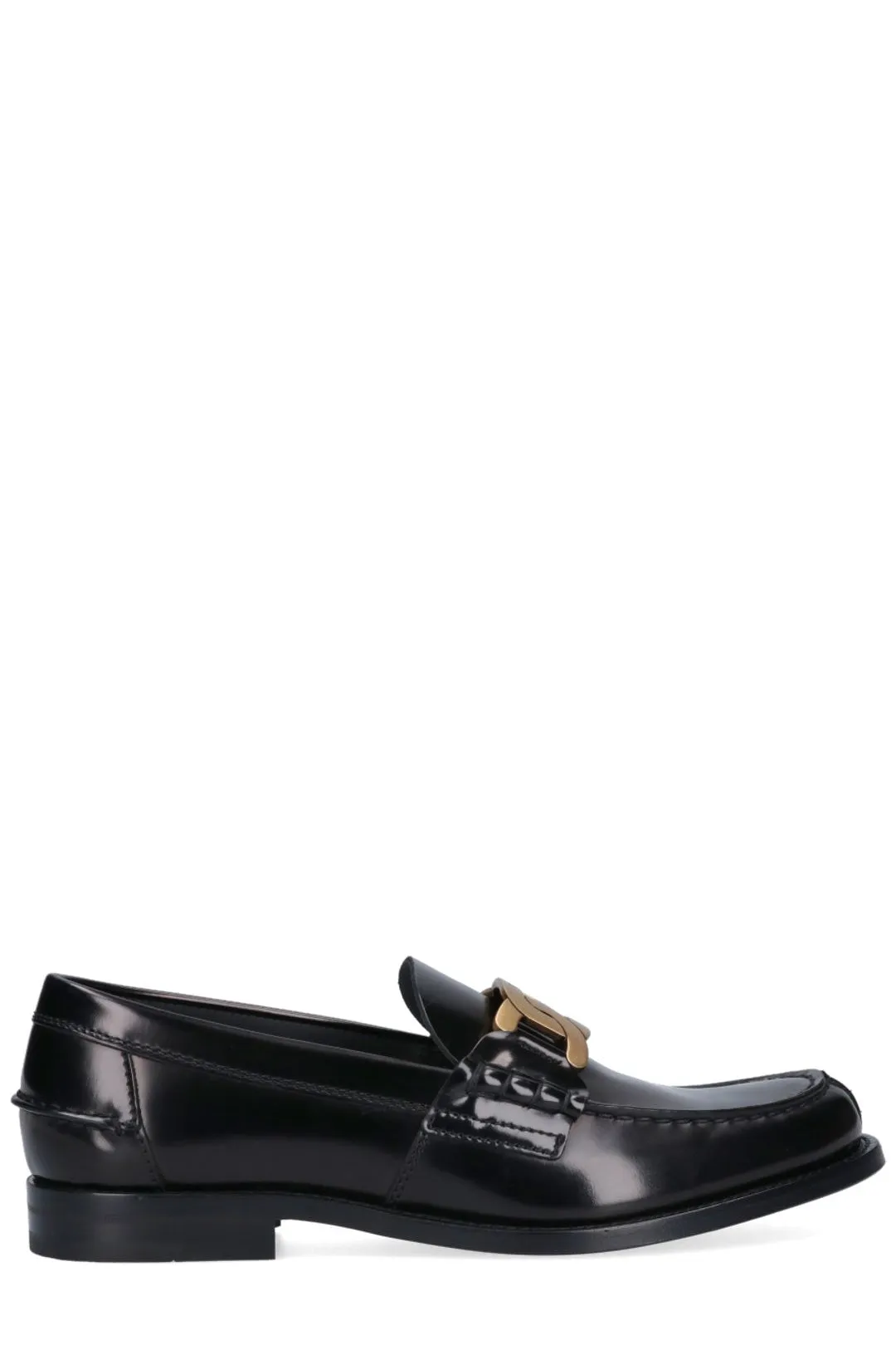Tod's Chain Detailed Logo Engraved Loafers