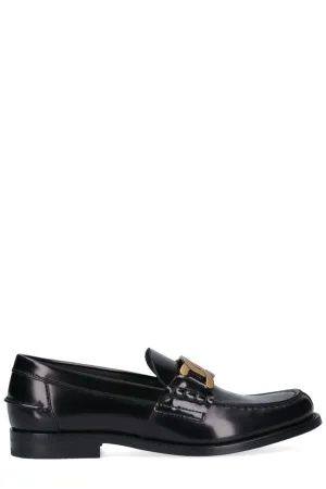Tod's Chain Detailed Logo Engraved Loafers
