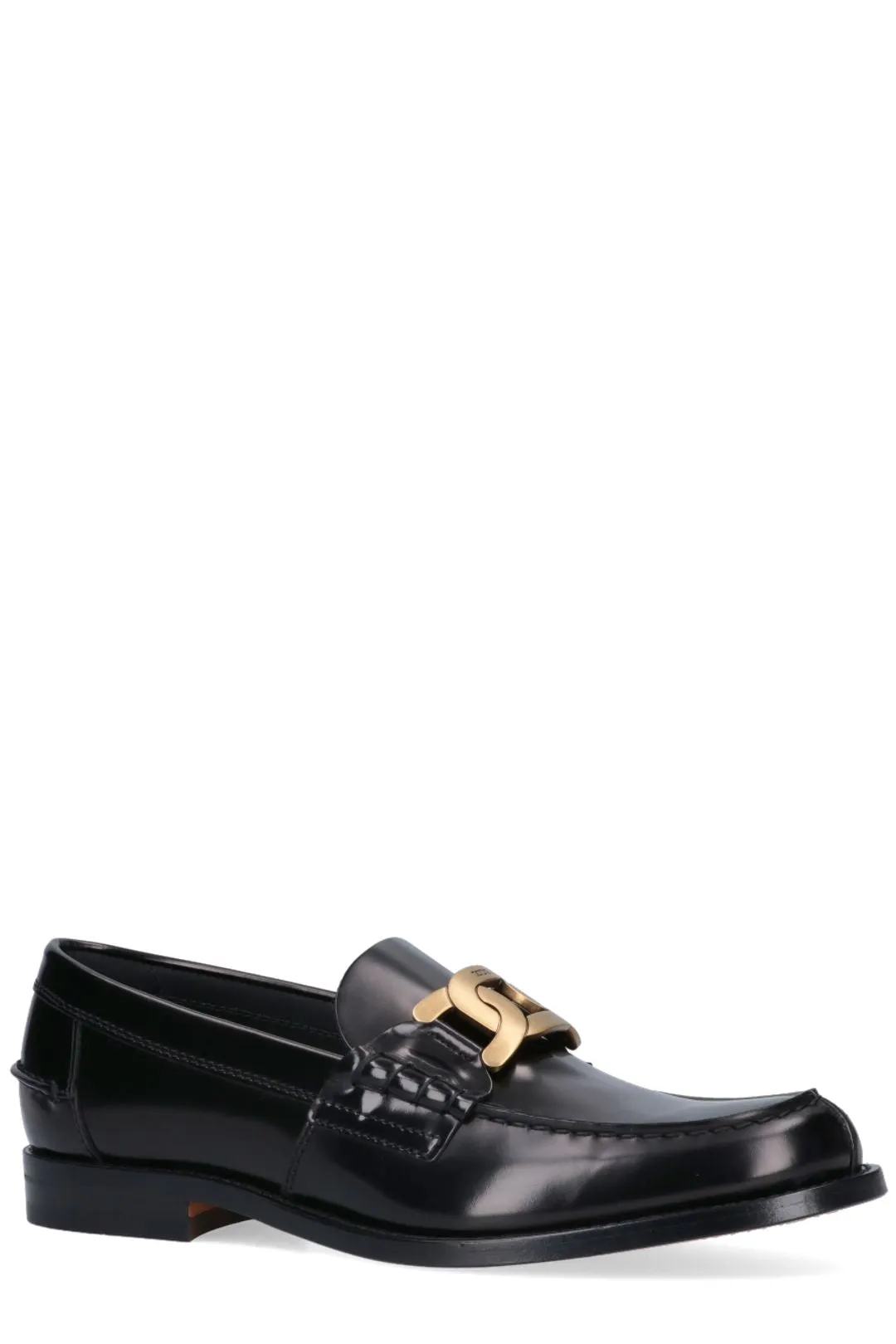 Tod's Chain Detailed Logo Engraved Loafers