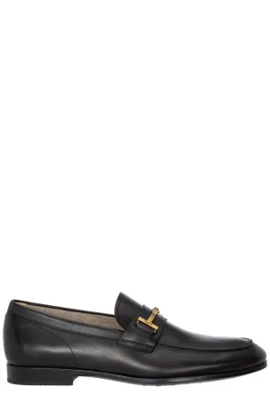 Tod's Double T Logo Plaque Loafers