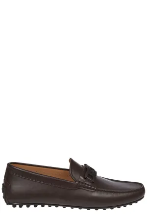 Tod's Gommino Chain Plaque Loafers