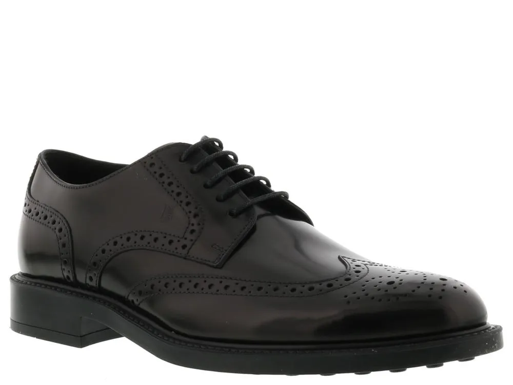 Tod's Perforated Detail Lace-Up Shoes