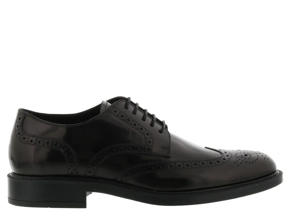 Tod's Perforated Detail Lace-Up Shoes