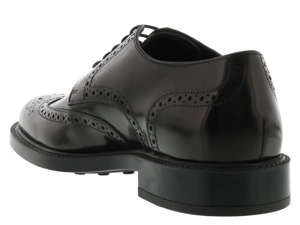 Tod's Perforated Detail Lace-Up Shoes