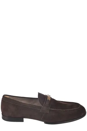 Tod's Round Toe Slip-On Loafers