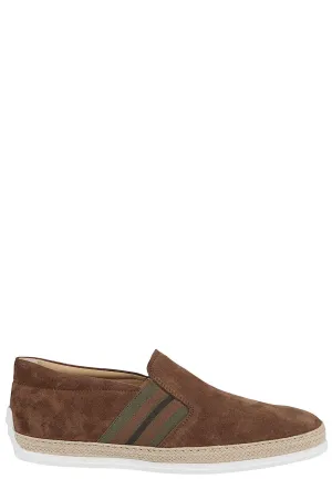 Tod's Stripe Detail Slip-On Loafers