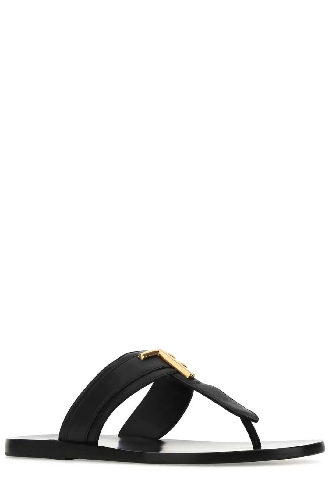 Tom Ford Logo Plaque Thong-Strap Sandals