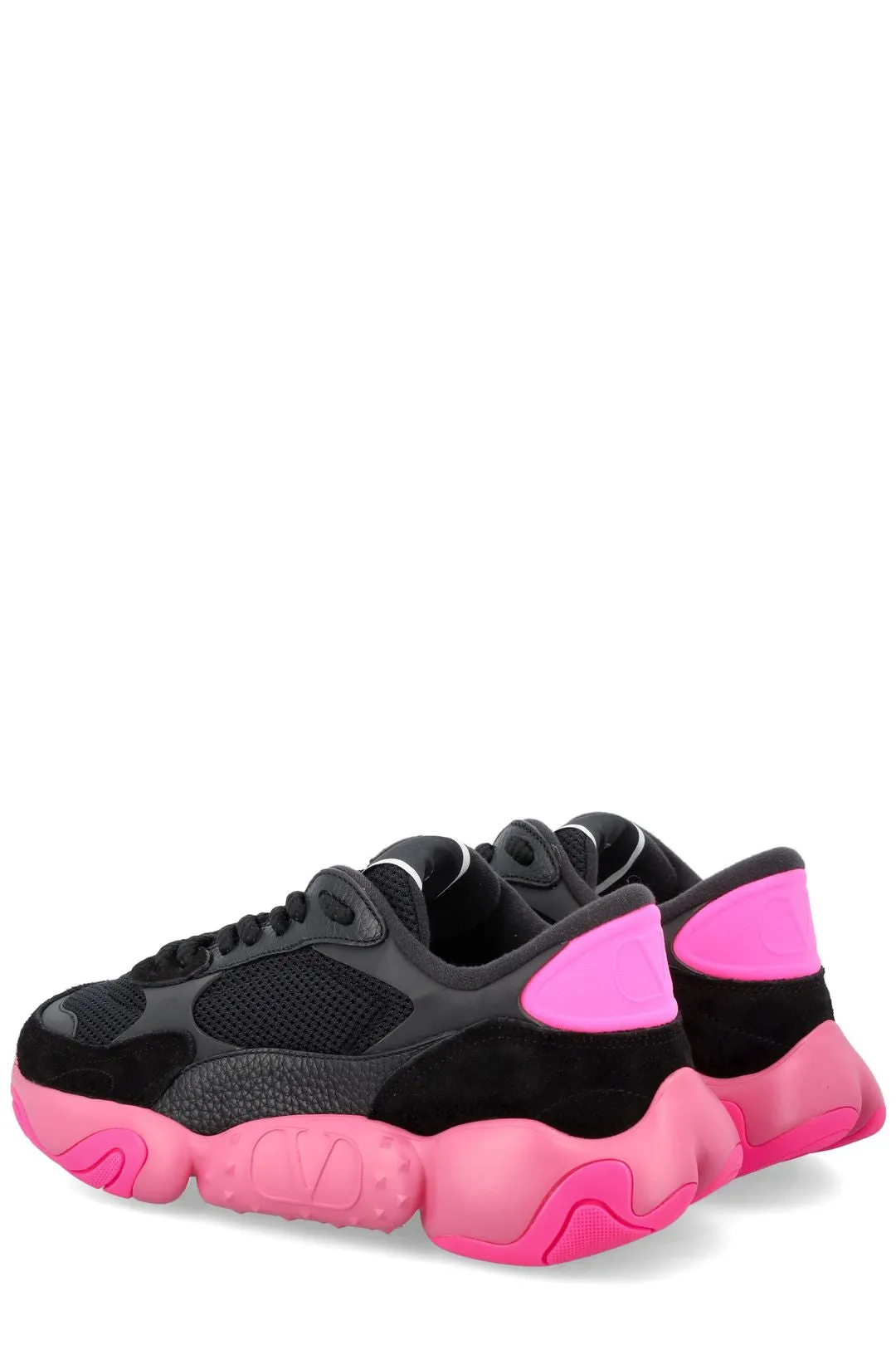 Valentino Bubbleback Lace-Up Sneakers