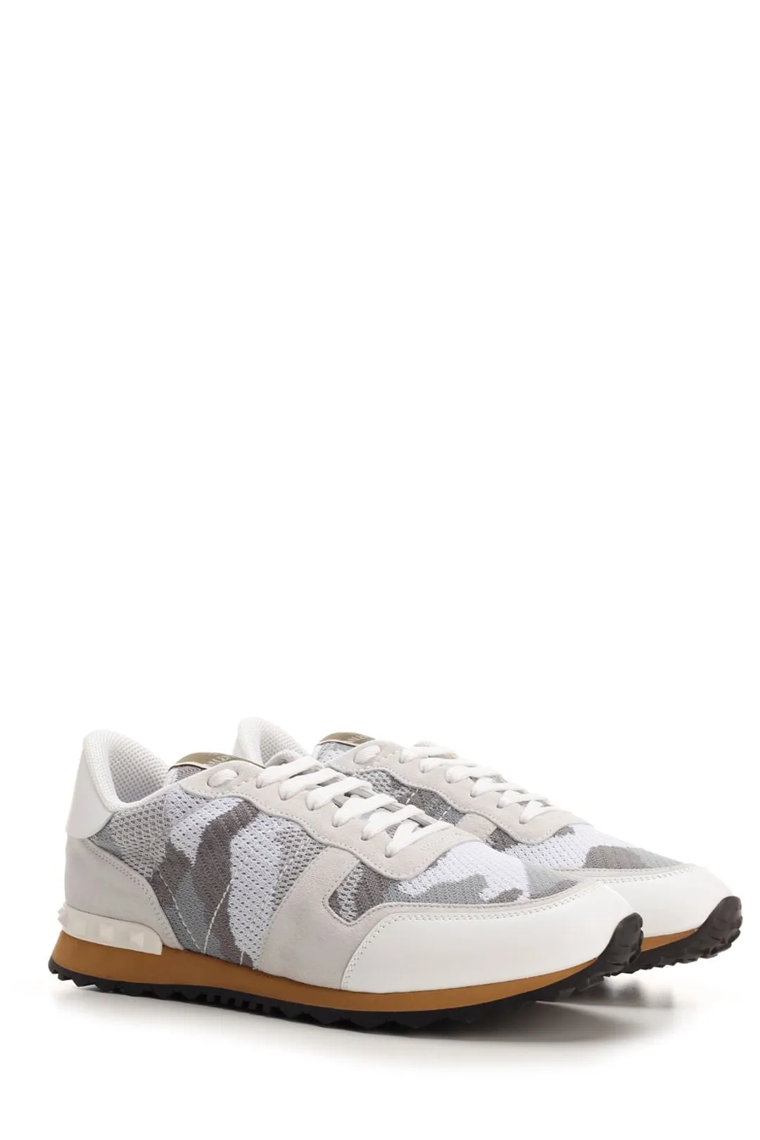 Valentino Garavani Camouflage Lace-Up Sneakers