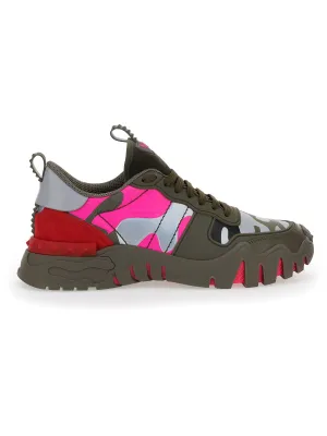 Valentino Garavani Camouflage Rockrunner Plus Sneakers