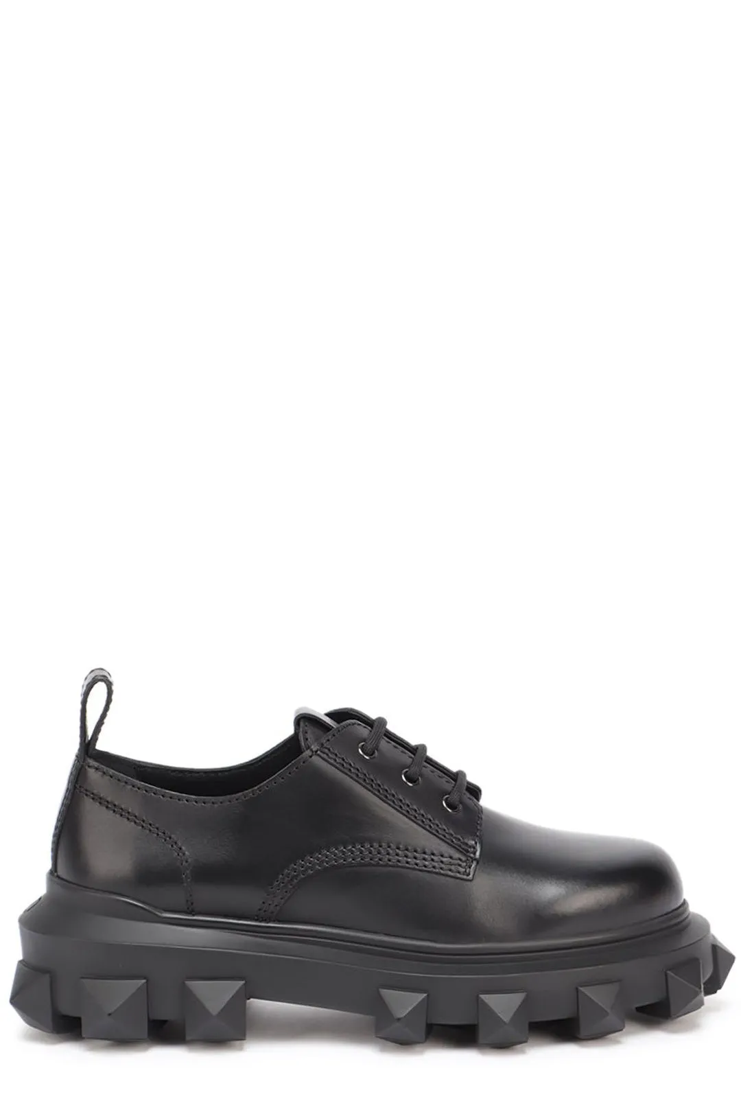 Valentino Garavani Rockstud Lace-Up Derby Shoes