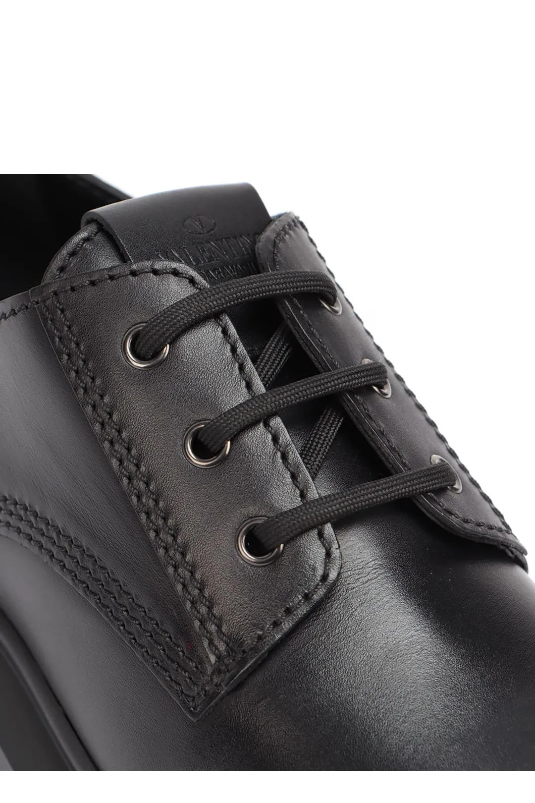 Valentino Garavani Rockstud Lace-Up Derby Shoes