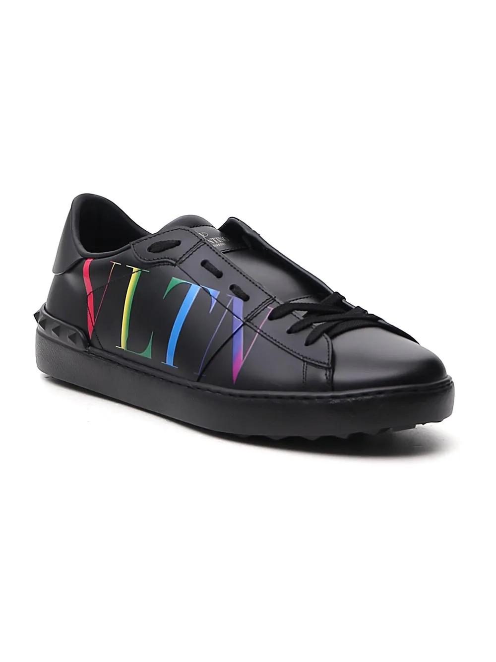 Valentino Garavani Rockstud Open VLTN Print Sneakers