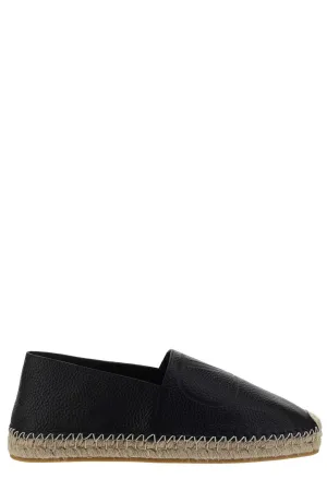 Valentino Logo Embossed Espadrilles
