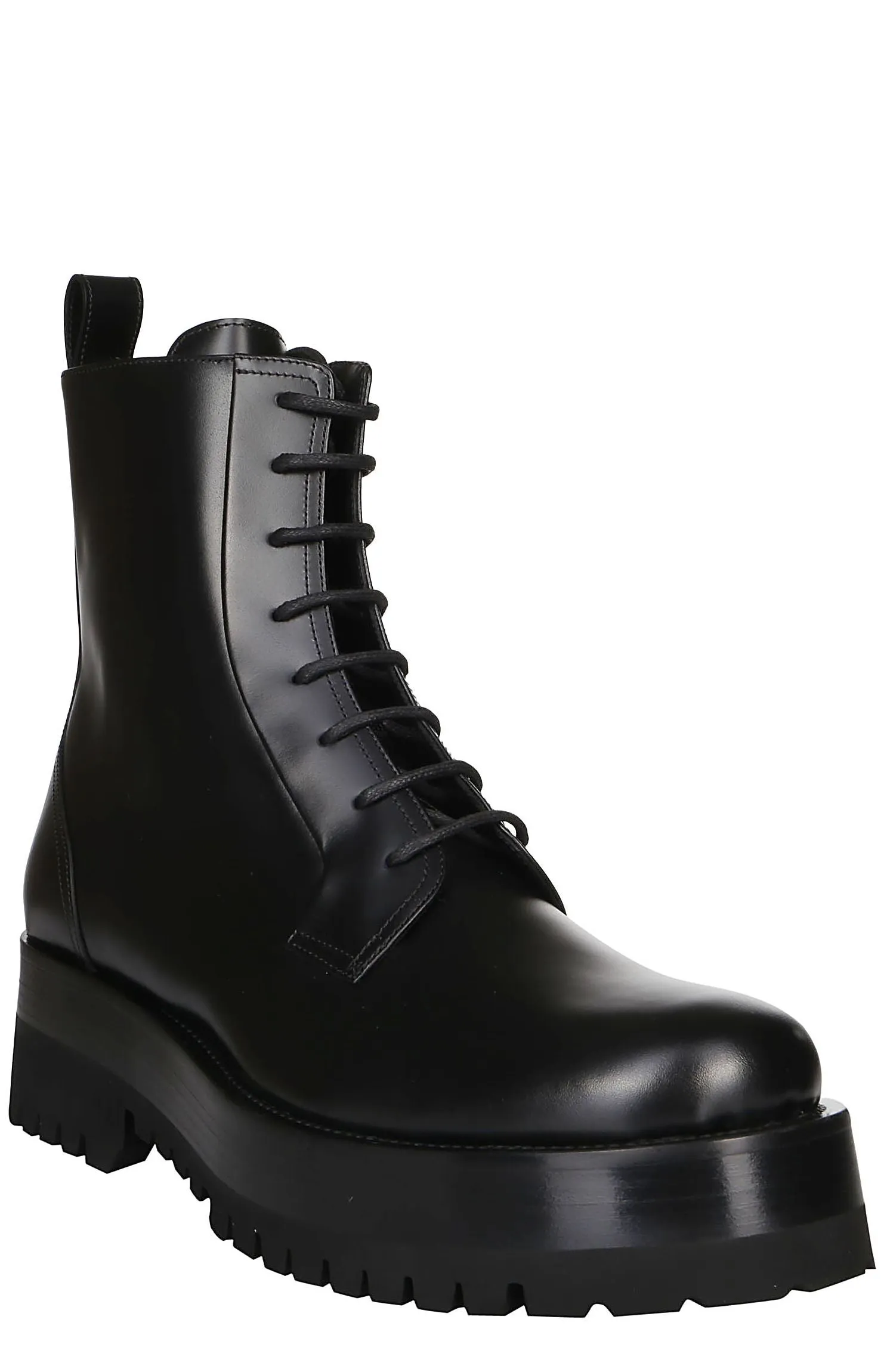 Valentino Upraise Lace-Up Combat Boots