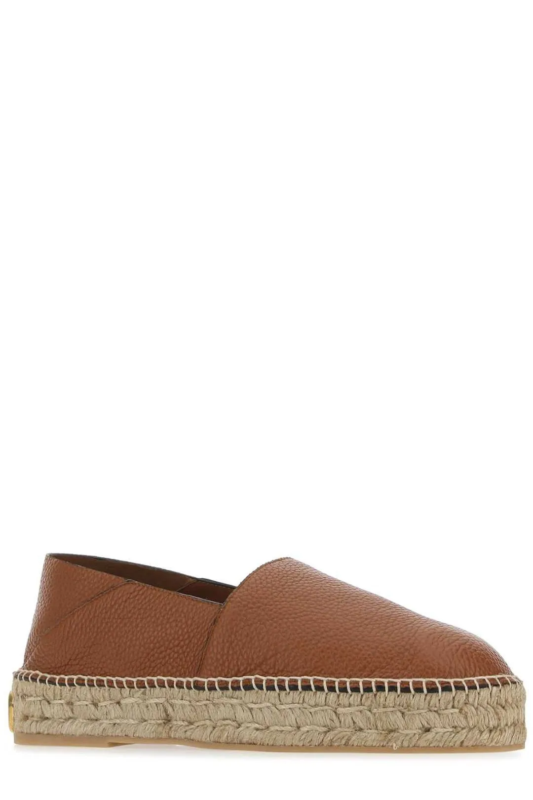 Valentino VLogo Plaque Round Toe Espadrilles
