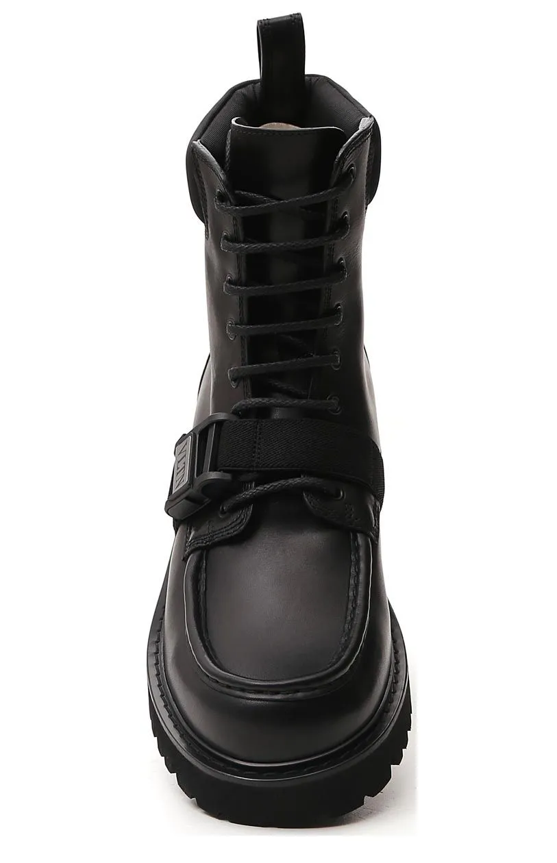 Valentino VLTN Buckled Combat Boots