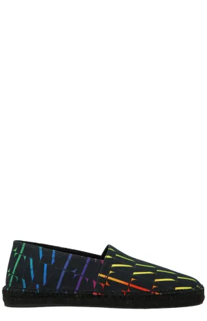 Valentino VLTN Times Rainbow Print Espadrilles
