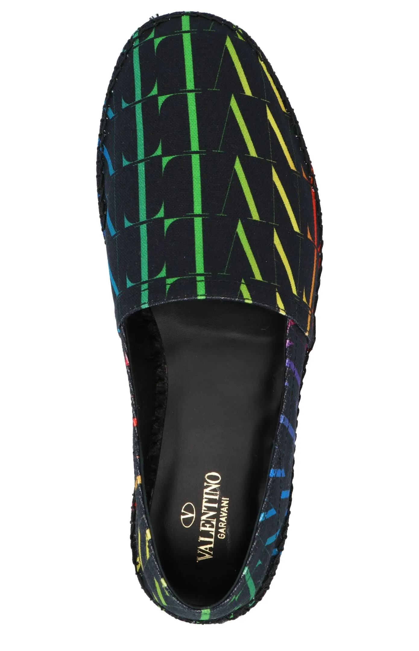 Valentino VLTN Times Rainbow Print Espadrilles