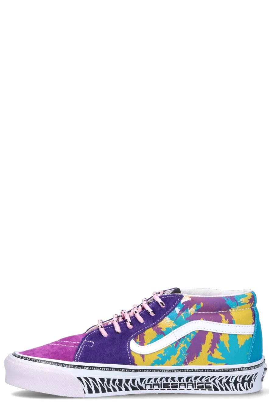Vans X Aries Printed Mid-Top Sneakres