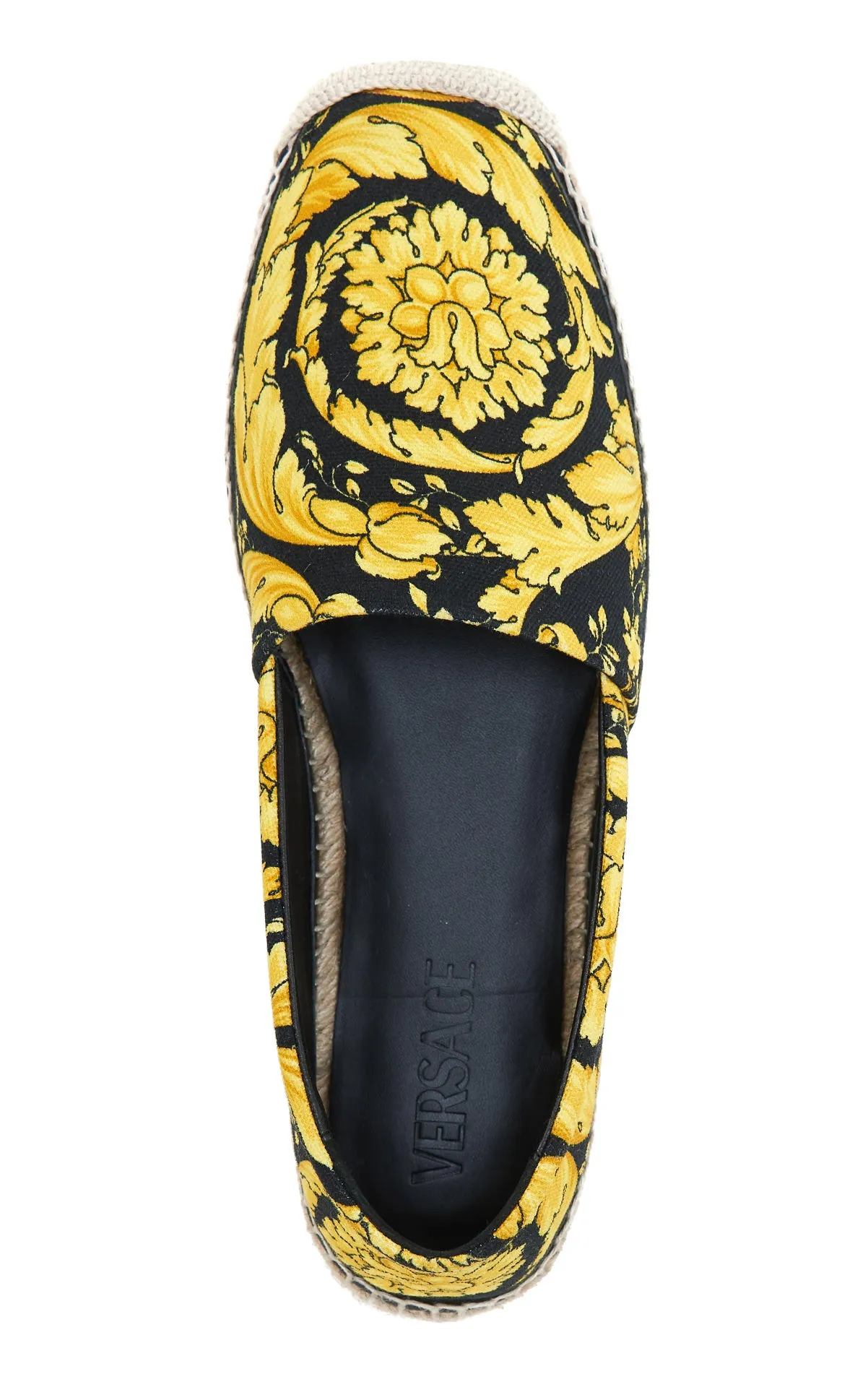 Versace Baroque Printed Slip-On Espadrilles