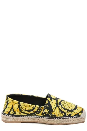 Versace Baroque Printed Slip-On Espadrilles