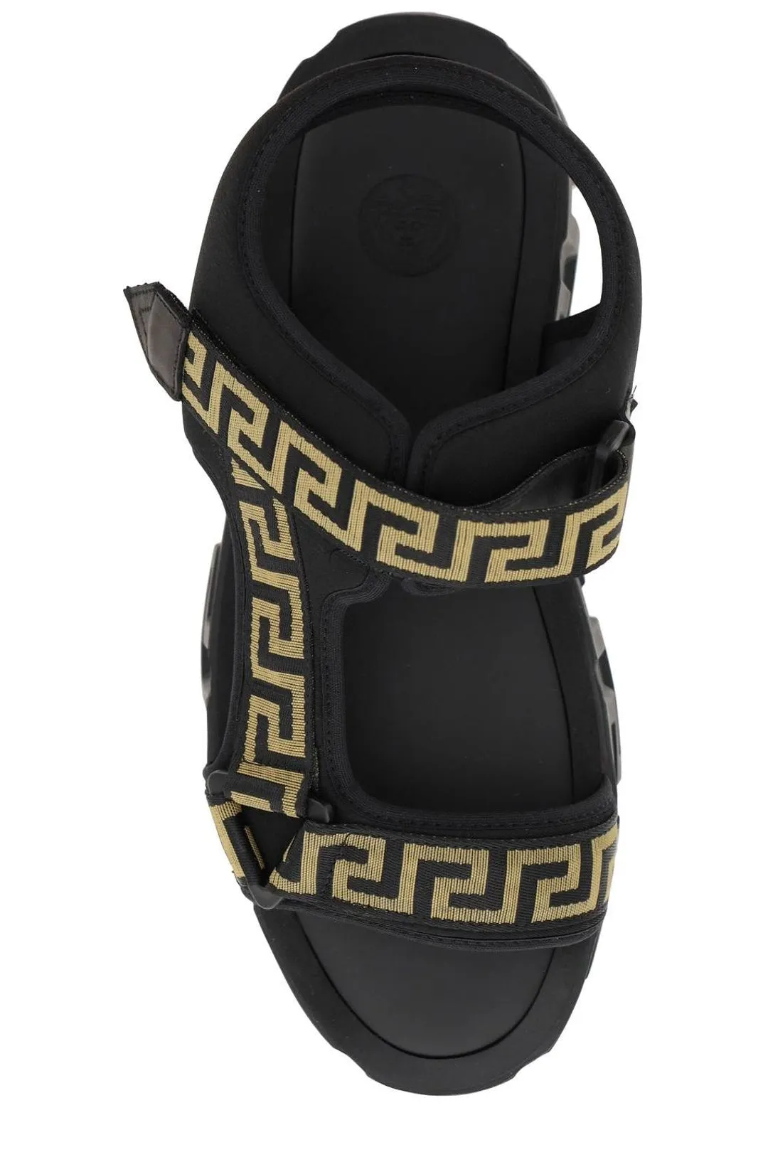 Versace Greca Touch Strap Open Toe Sandals