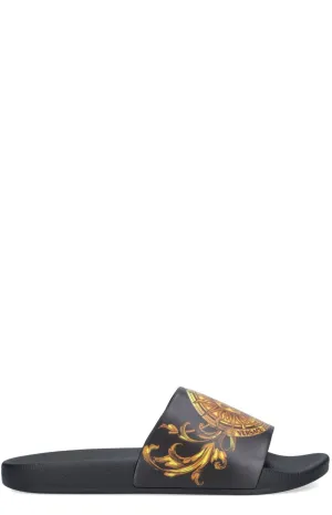 Versace Jeans Couture Barocco-Print Sandals