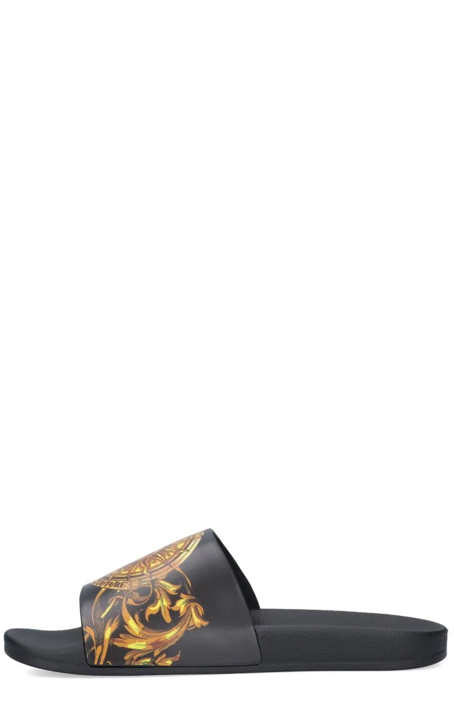 Versace Jeans Couture Barocco-Print Sandals