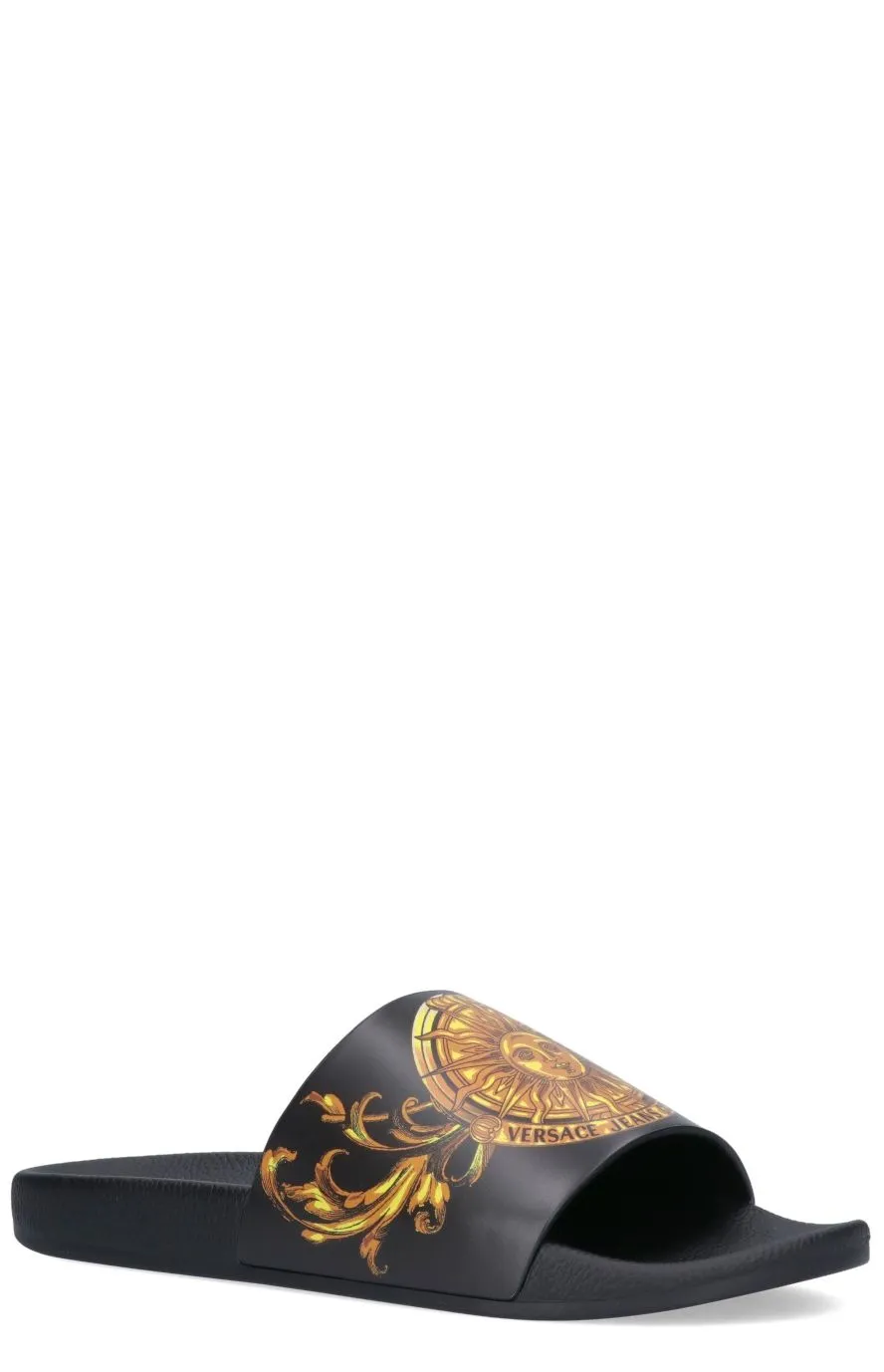 Versace Jeans Couture Barocco-Print Sandals