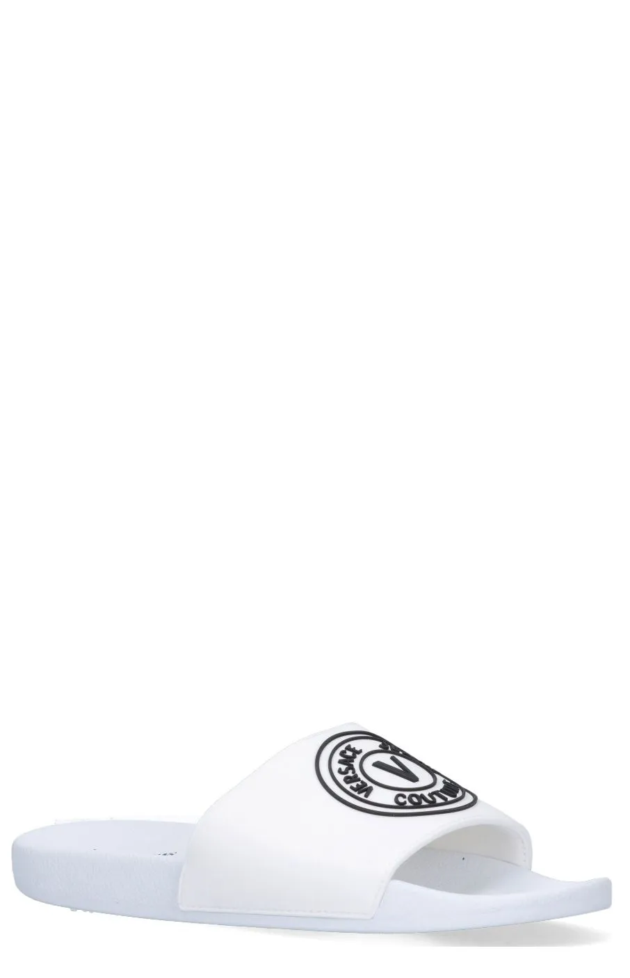 Versace Jeans Couture Logo Detailed Slip-On Sandals