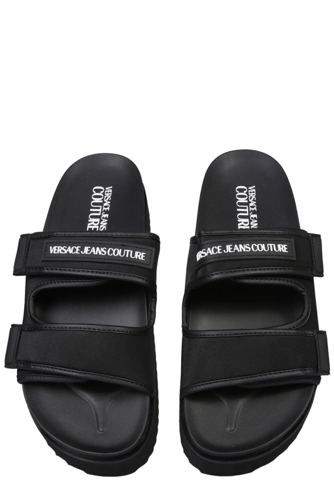 Versace Jeans Couture Logo Strap Open-Toe Sandals