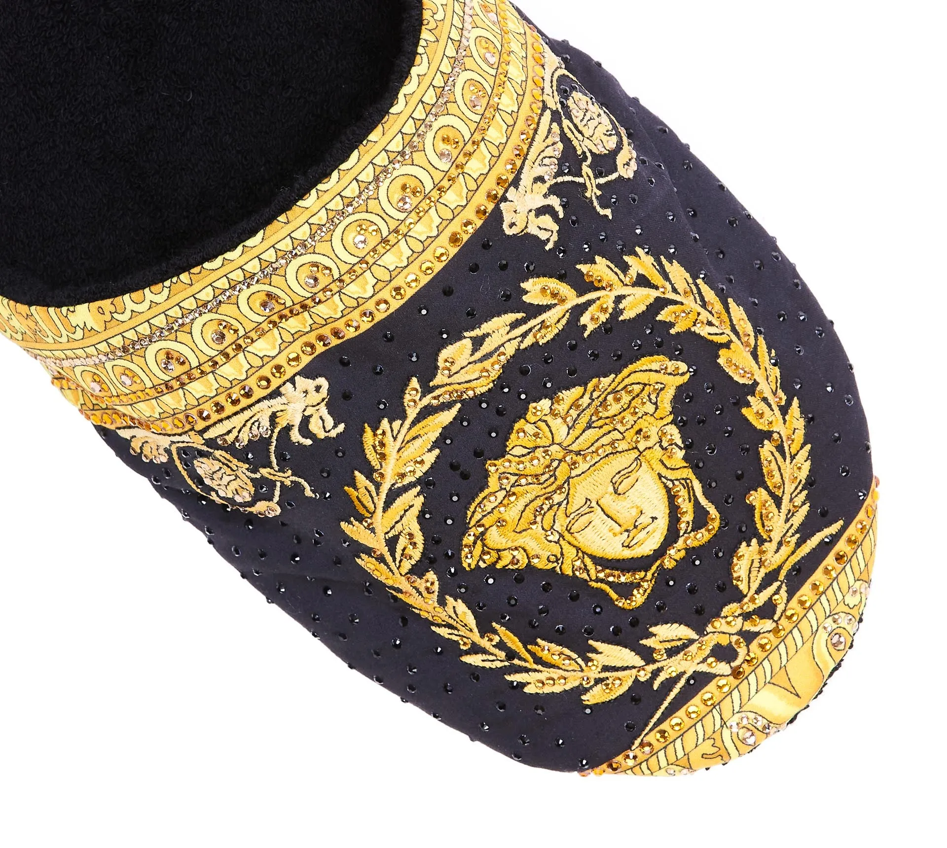 Versace Medusa Head Print Slippers