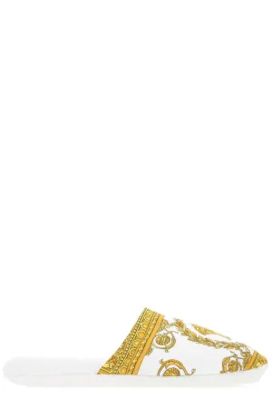 Versace Medusa Print Flat Slippers