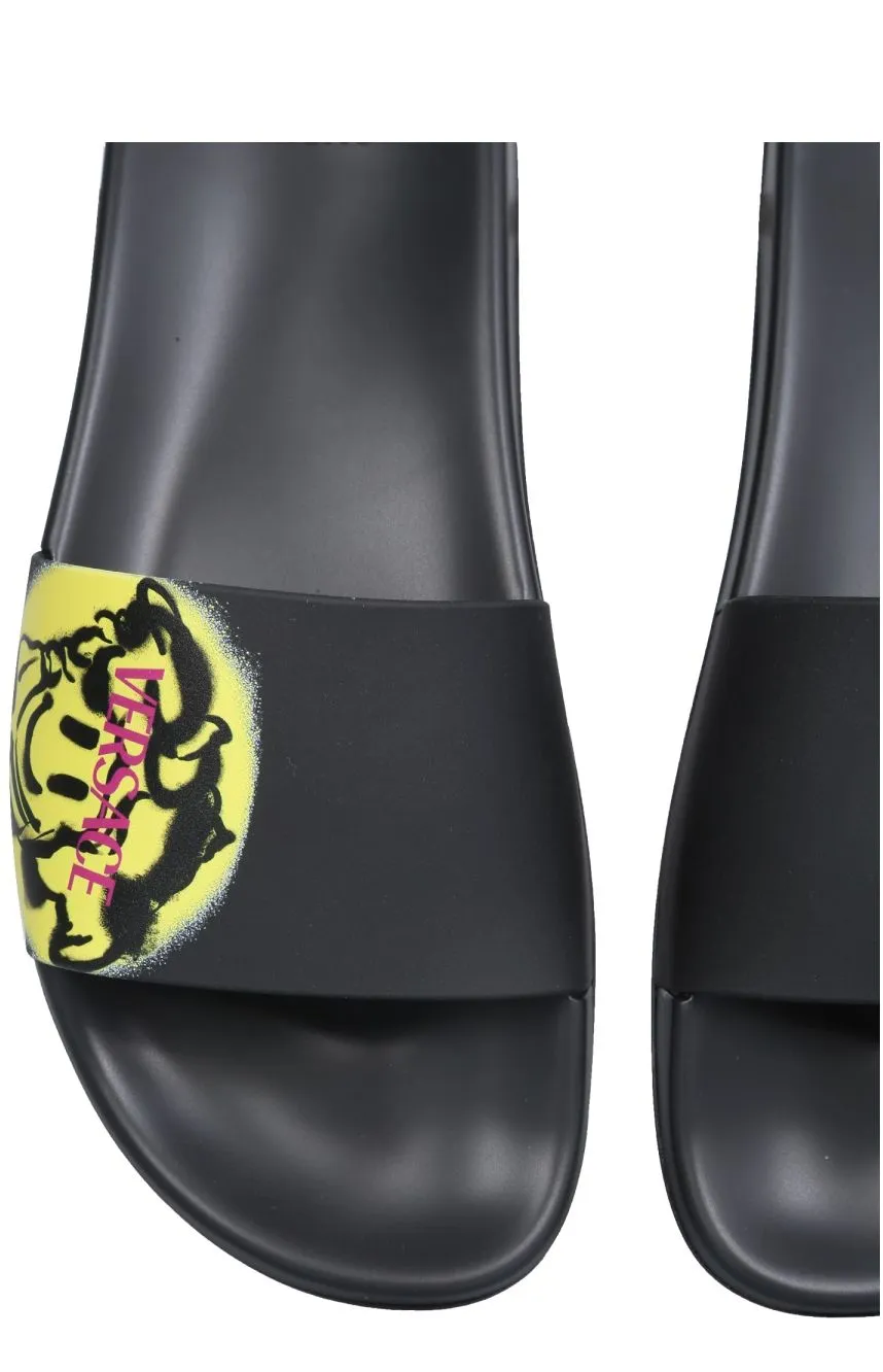 Versace Smile Medusa Slide Sandals