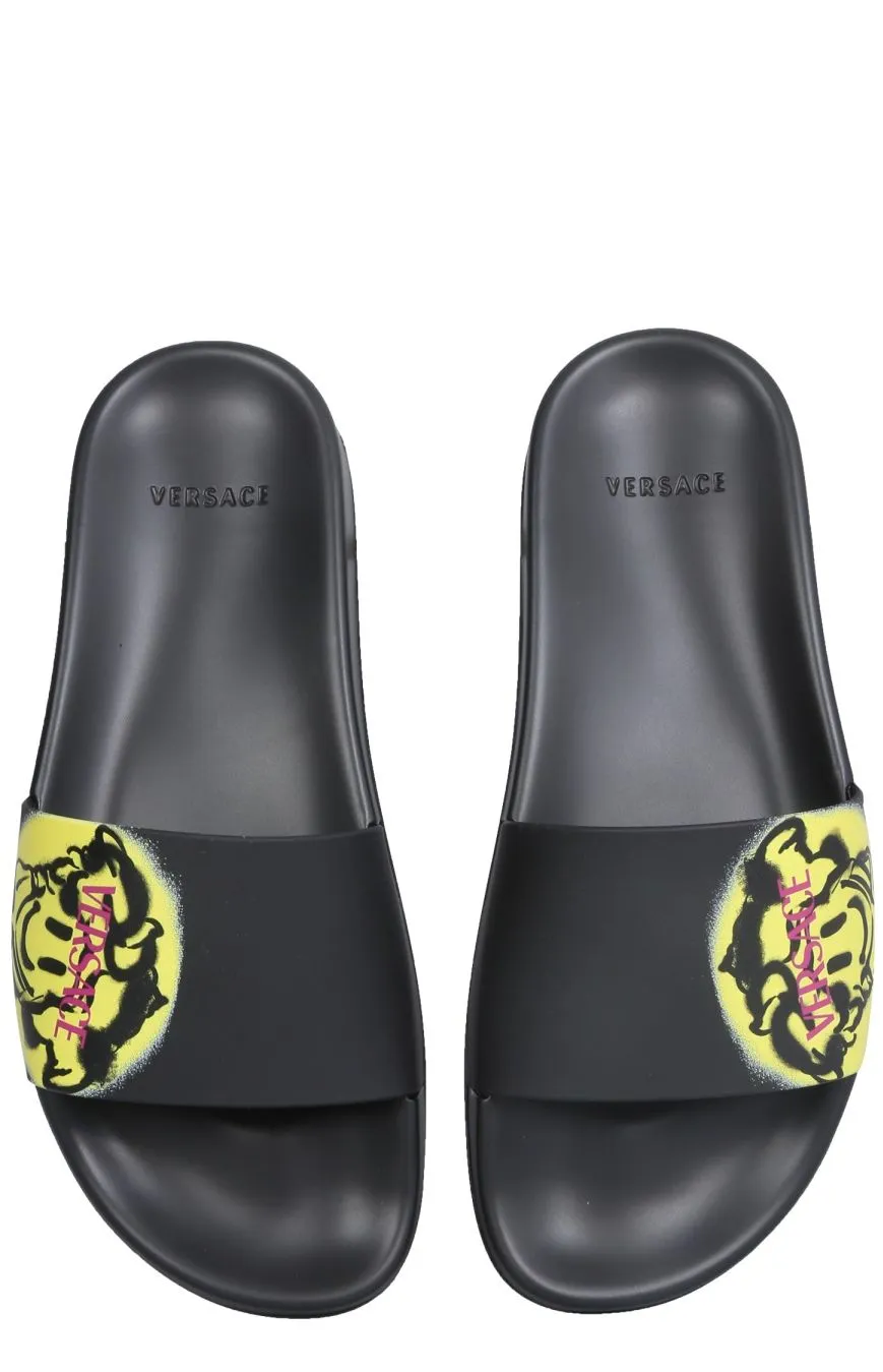 Versace Smile Medusa Slide Sandals